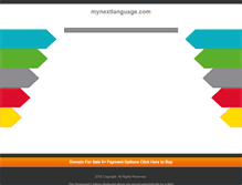 Tablet Screenshot of mynextlanguage.com
